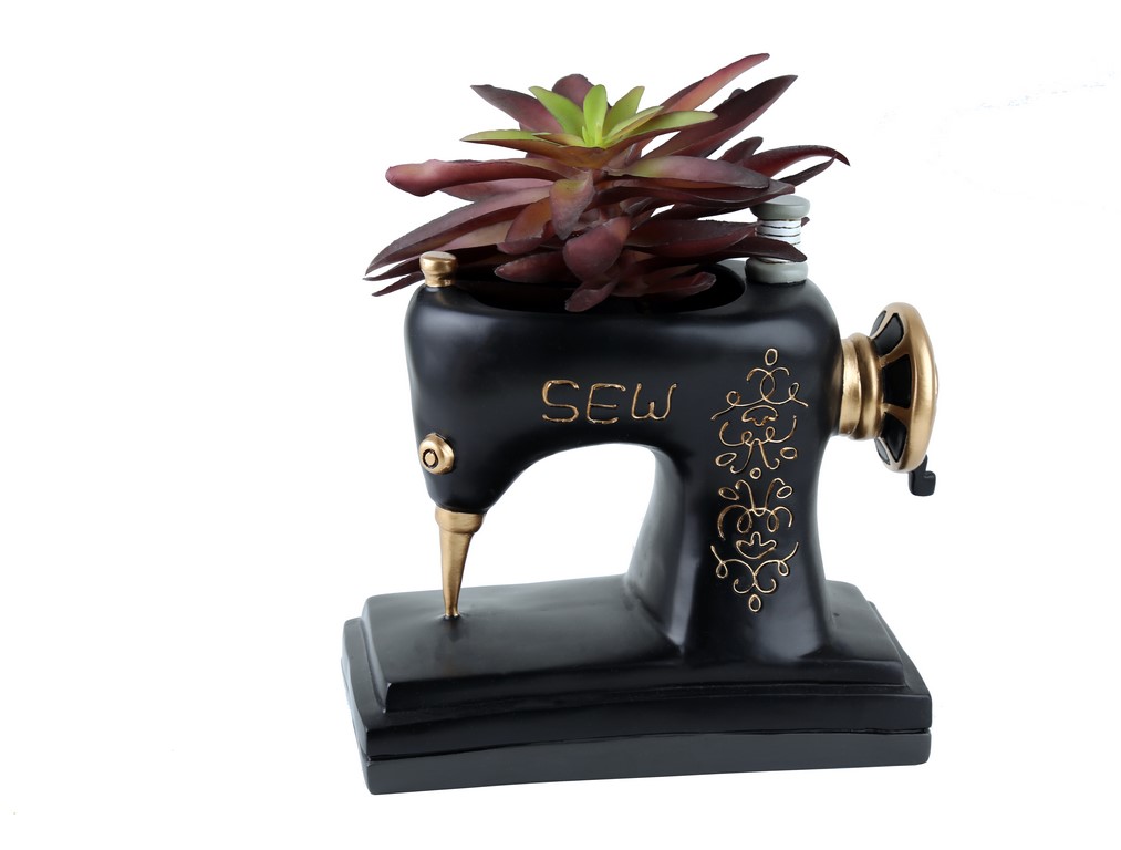 Old Style Sewing Machine Succulent Pots - Image 3