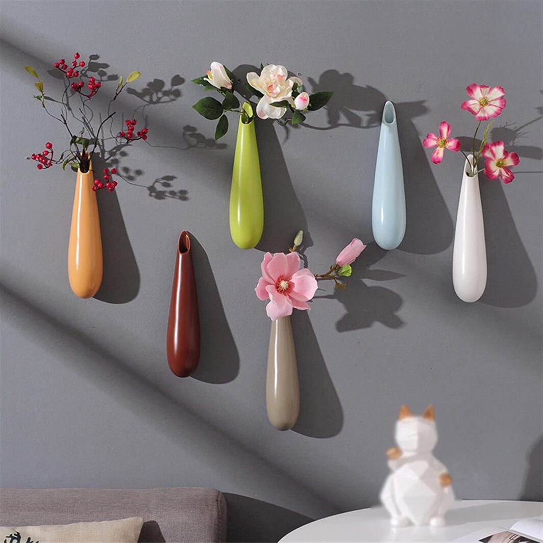 Teardrop Shaped Ceramic Hanging Pots