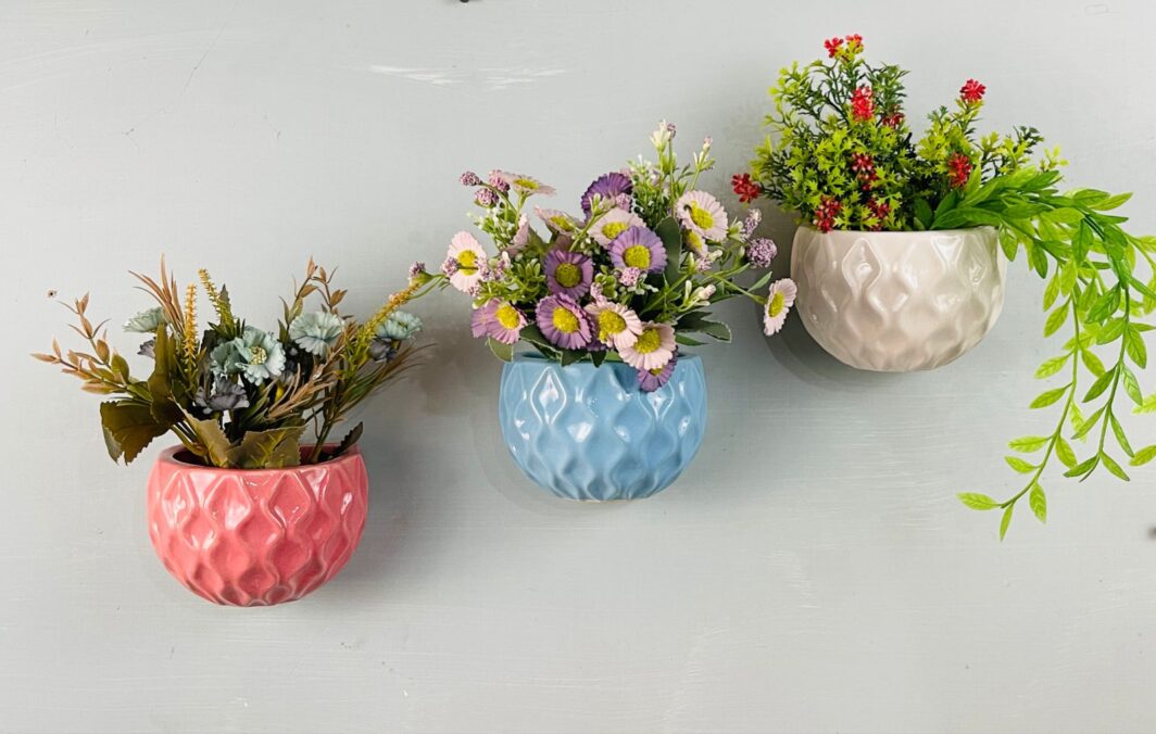 Hanging Hexagonal Honey Home Ceramic Pot