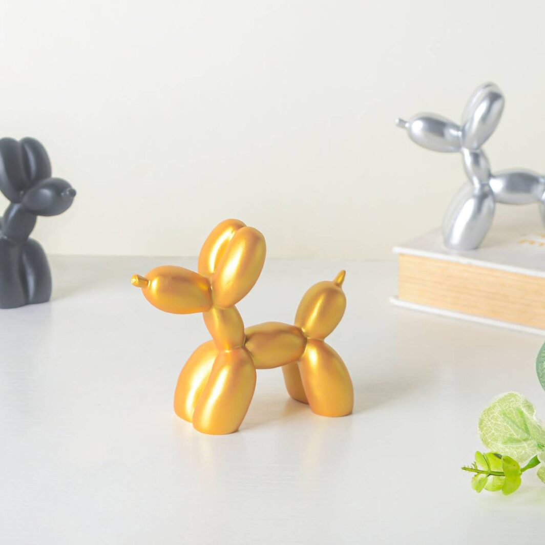 Balloon Dog Mini Resin Statue Figurine - Image 2
