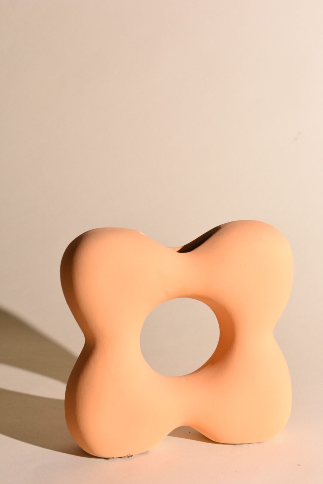 Ceramic Four Petal Shape Flower Vase